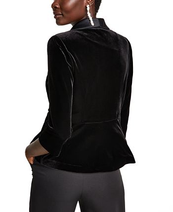 Alex evenings velvet jacket top