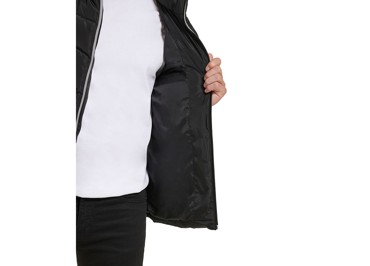 Men's Mixed Quilted Puffer Jacket
