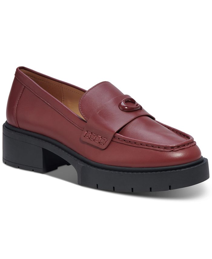 COACH Women's Leah Platform Lug Sole Loafers & Reviews Flats