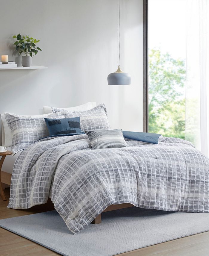 Urban Habitat West Jacquard Waffle Weave 5-Pc. Comforter Set, Full ...