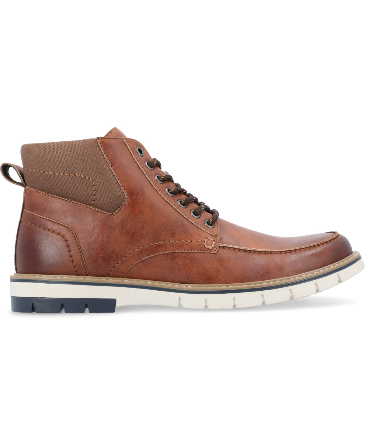 Vance Co. Men's Dalvin Tru Comfort Foam Lace-Up Moc Toe Ankle Boot