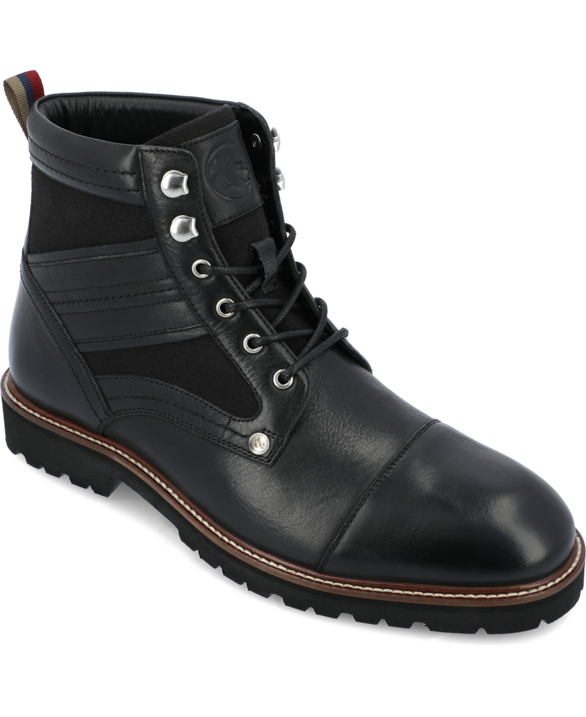 Thomas & Vine Men's Feron Tru Comfort Foam Cap Toe Ankle Boots In Black