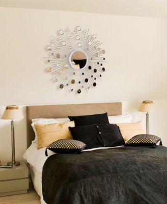 'Milkyway I' Bling Round Wall Mirror, 36" x 36"