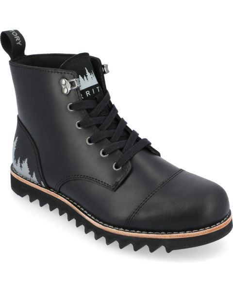 Мужские ботинки Territory Zion Wide Tru Comfort Foam Lace-Up Water Resistant Ankle, цвет: Чёрный