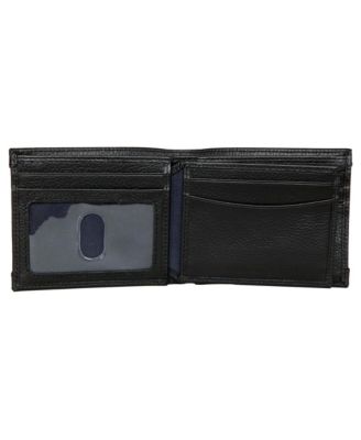 Men's Logo Rubber Leather Bifold Wallet