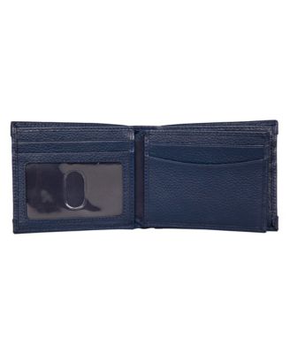 Men's Logo Rubber Leather Bifold Wallet