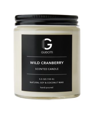 Guidotti Candle Wild Cranberry Scented Candle Collection In Clear