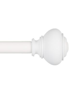 Markel 1" Adjustable Window Curtain Rod and Finial 22 Piece Set, 36"-72"