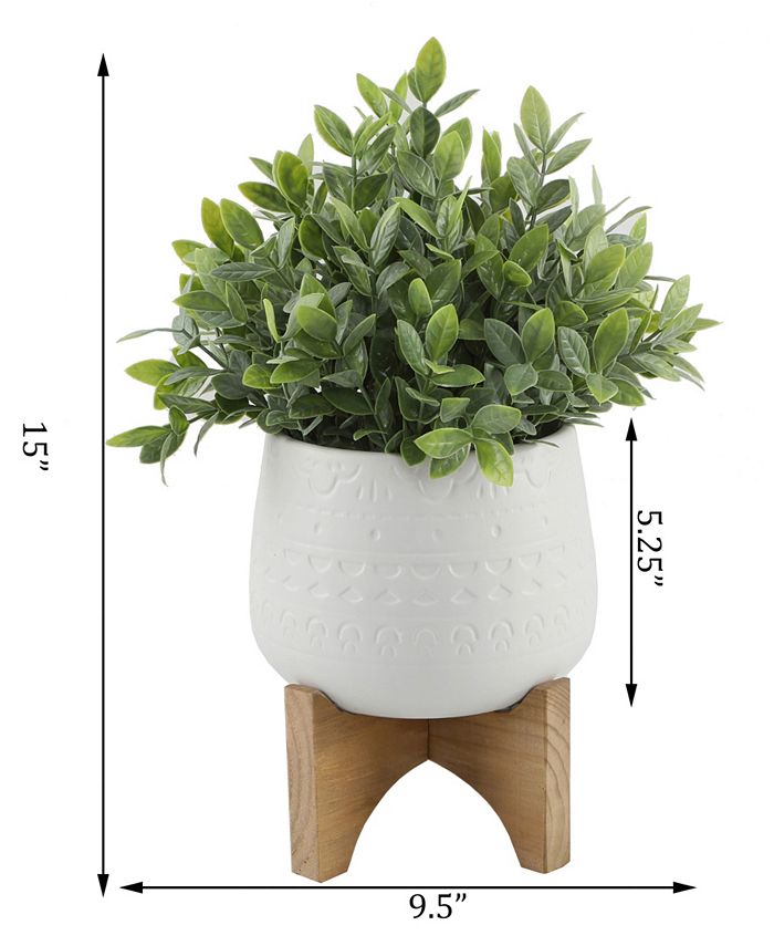 Flora Bunda TeaLeaf in Mayan Ceramic on Stand, 5.25" Macy's