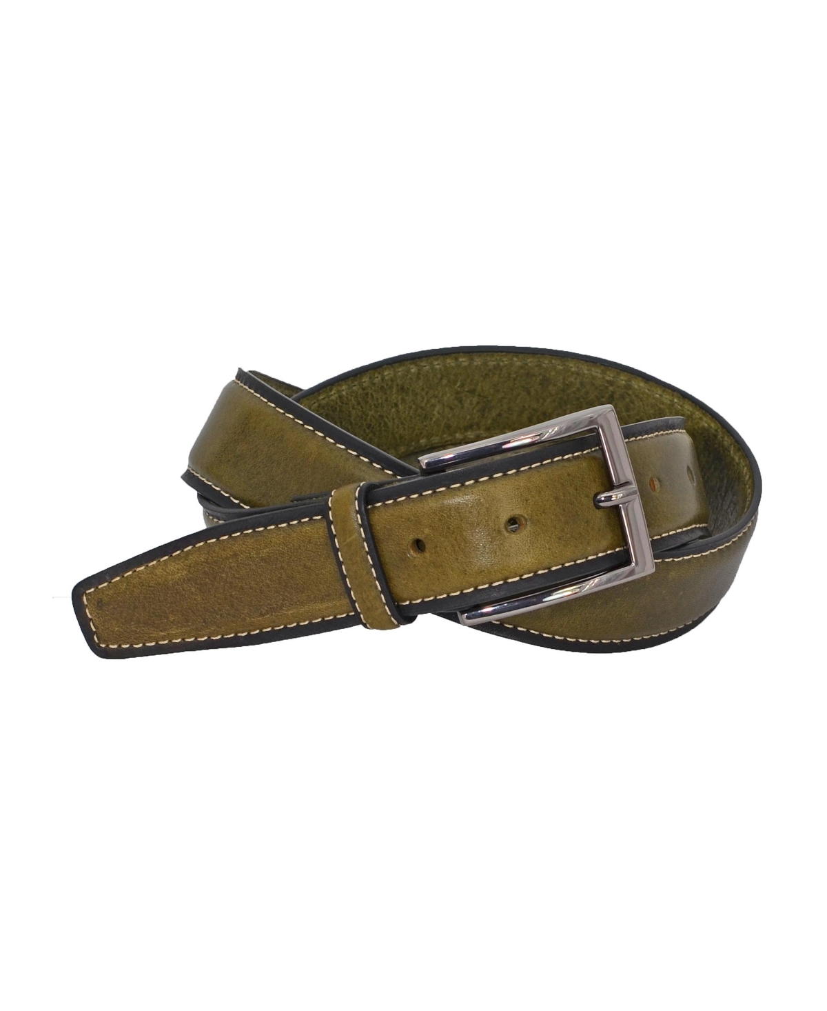 Duchamp London Men's Split Leather Non-Reversible Dress Casual Belt