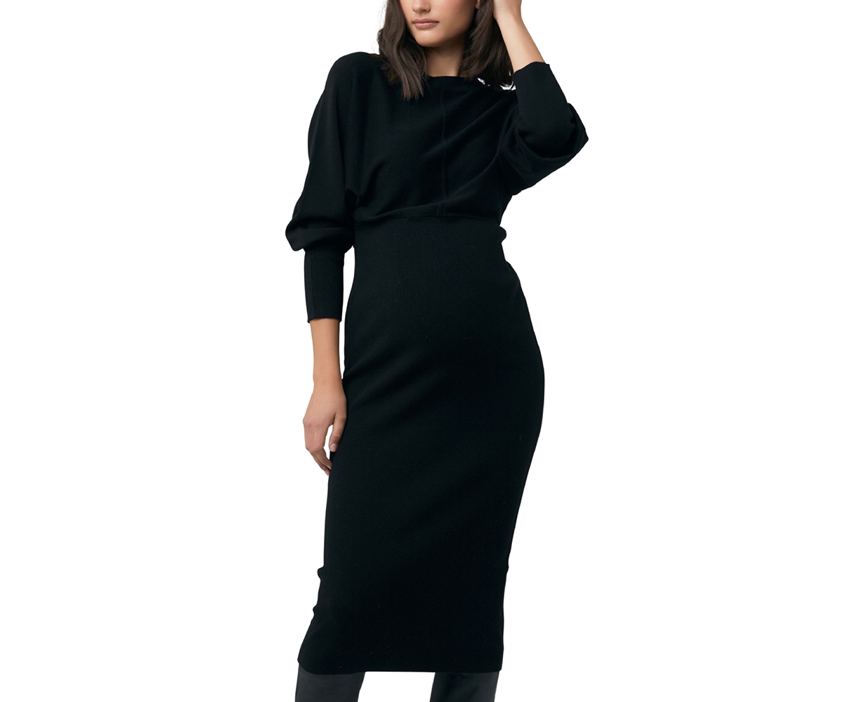 Maternity Sloane Knit Dress Black - Black