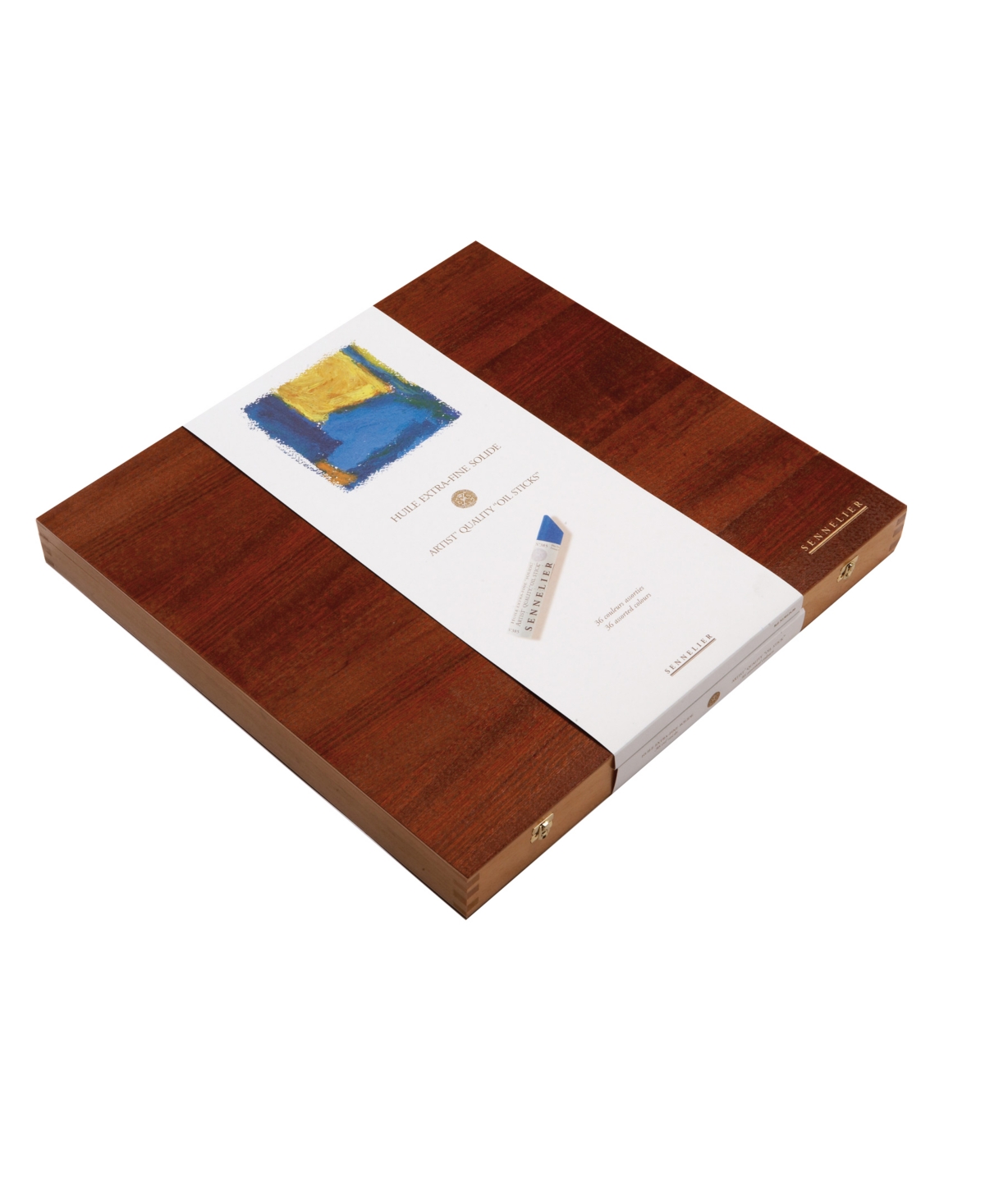 Medium Oil Stick Wooden Box 36 Piece Color Set - Multi