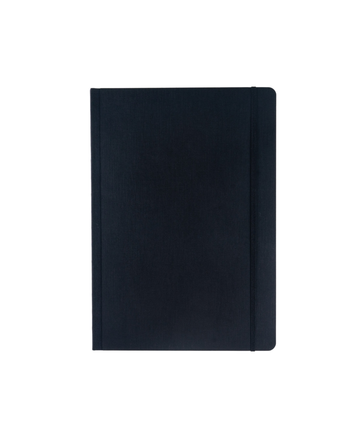 Ecoqua Plus Fabric Bound Lined A4 Notebook, 8.3" x 11.7" - Black