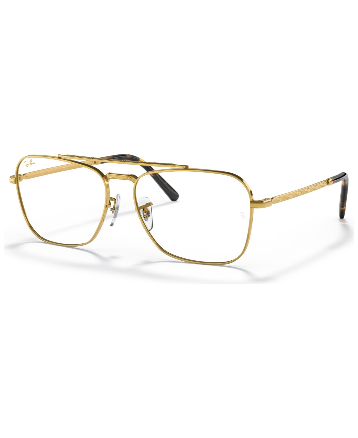 Unisex Square Eyeglasses, RX3636V58-o - Legend Gold Tone