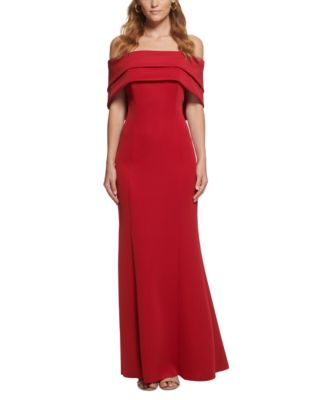 Vince Camuto Off-The-Shoulder Gown & Reviews - Dresses - Women - Macy's