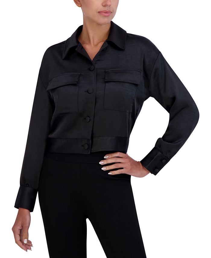BCBGMAXAZRIA Women's Satin Jacket Macy's
