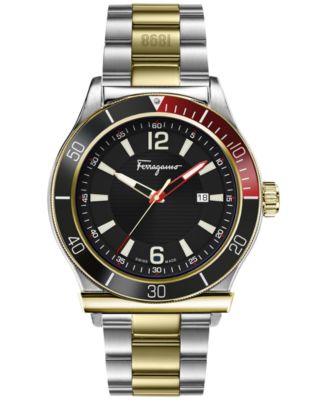 Ferragamo - Men's Swiss 1898 Sport Two Tone Stainless Steel Bracelet Watch 44mm