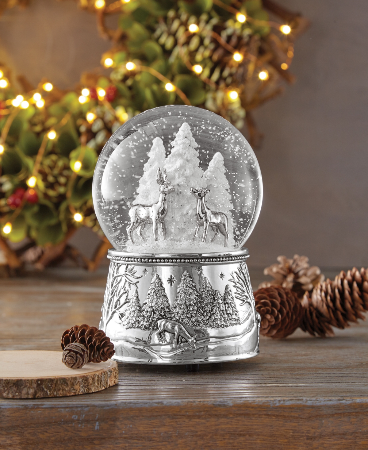 Reed & Barton North Pole Bound Musical Snow Globe