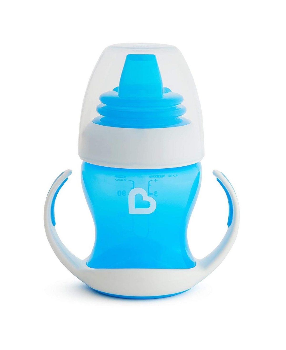 Munchkin Gentle Transition Cup, with trainer handles, 4 oz, Blue (2 pack)