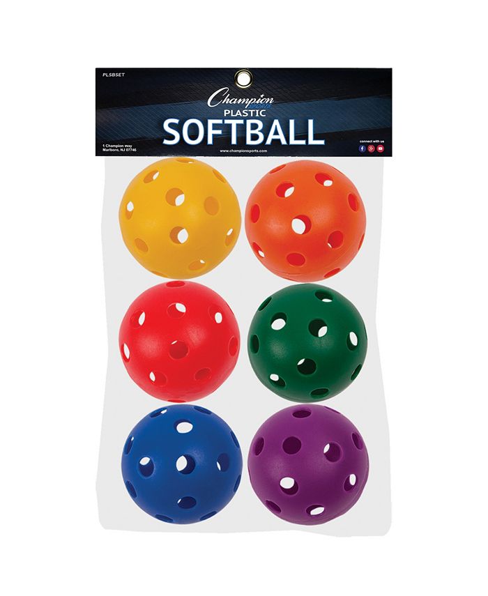 Champion Sports Plastic Softballs, Set of 18 Macy's