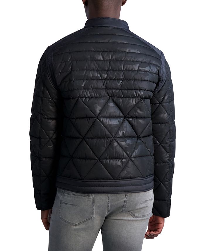Karl Lagerfeld Paris Men's Camo Print Quilted Jacket - Macy's
