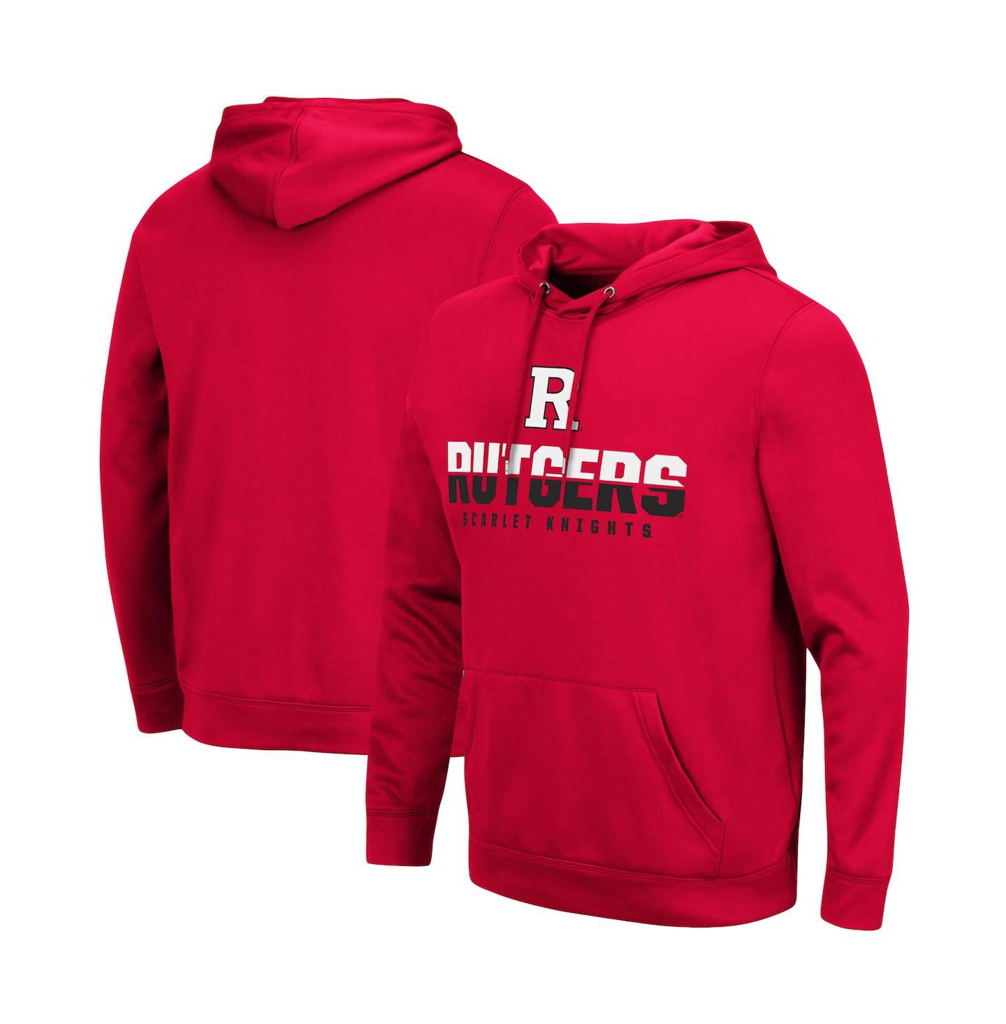 Мужское худи Colosseum Scarlet Rutgers Scarlet Knights Lantern Pullover — фото 4