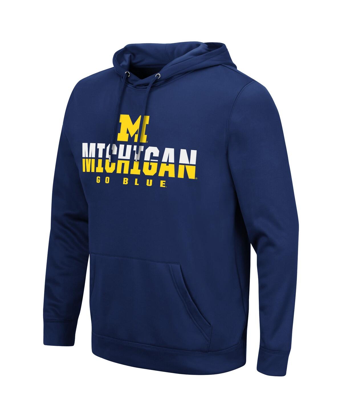 Colosseum Navy Kent State Golden Flashes Lantern Pullover Hoodie In Navy