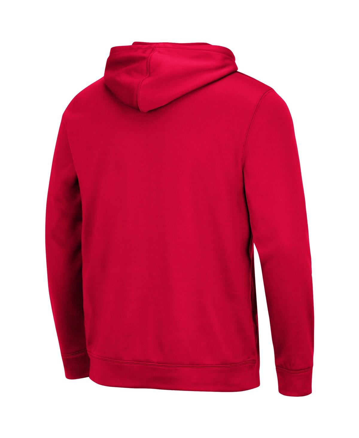 Colosseum Red Louisville Cardinals Lantern Pullover Hoodie In Red