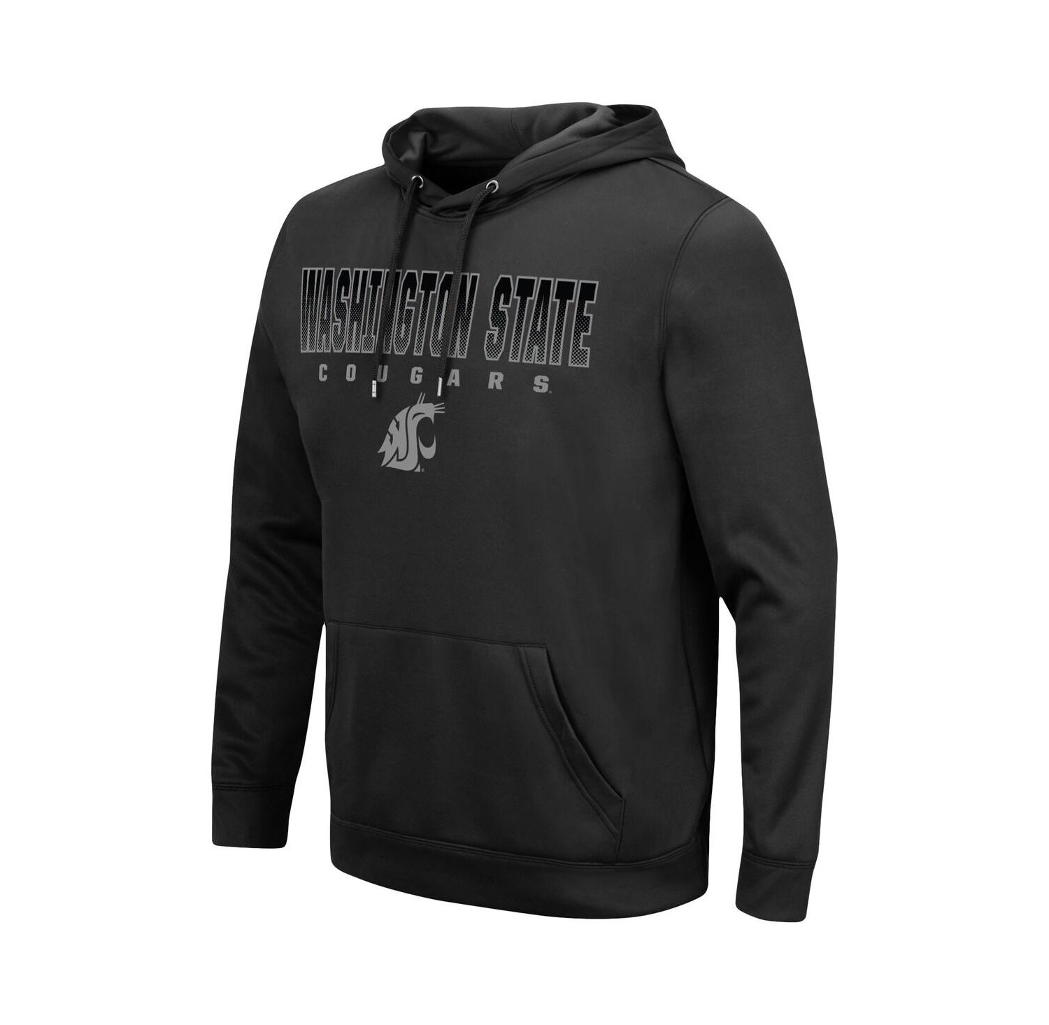 Men's Black Washington State Cougars Blackout 3.0 Pullover Hoodie