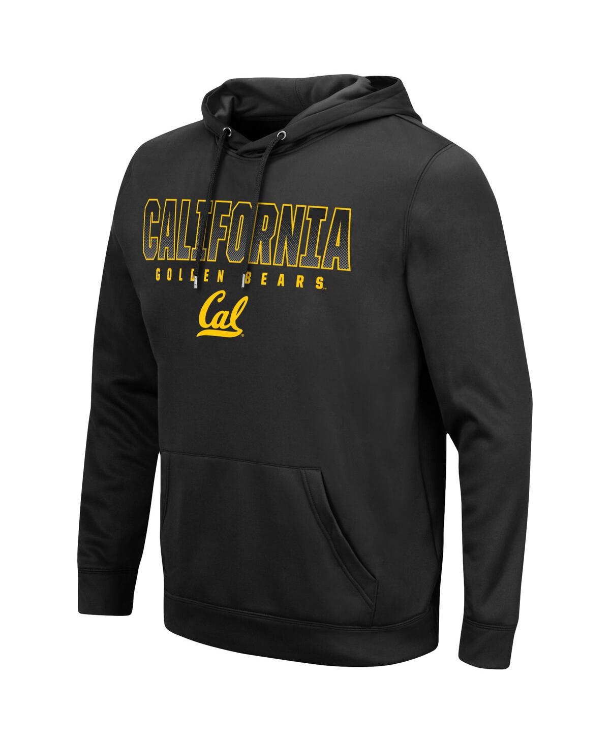 Colosseum Men's  Black Cal Bears Blackout 3.0 Pullover Hoodie In Black