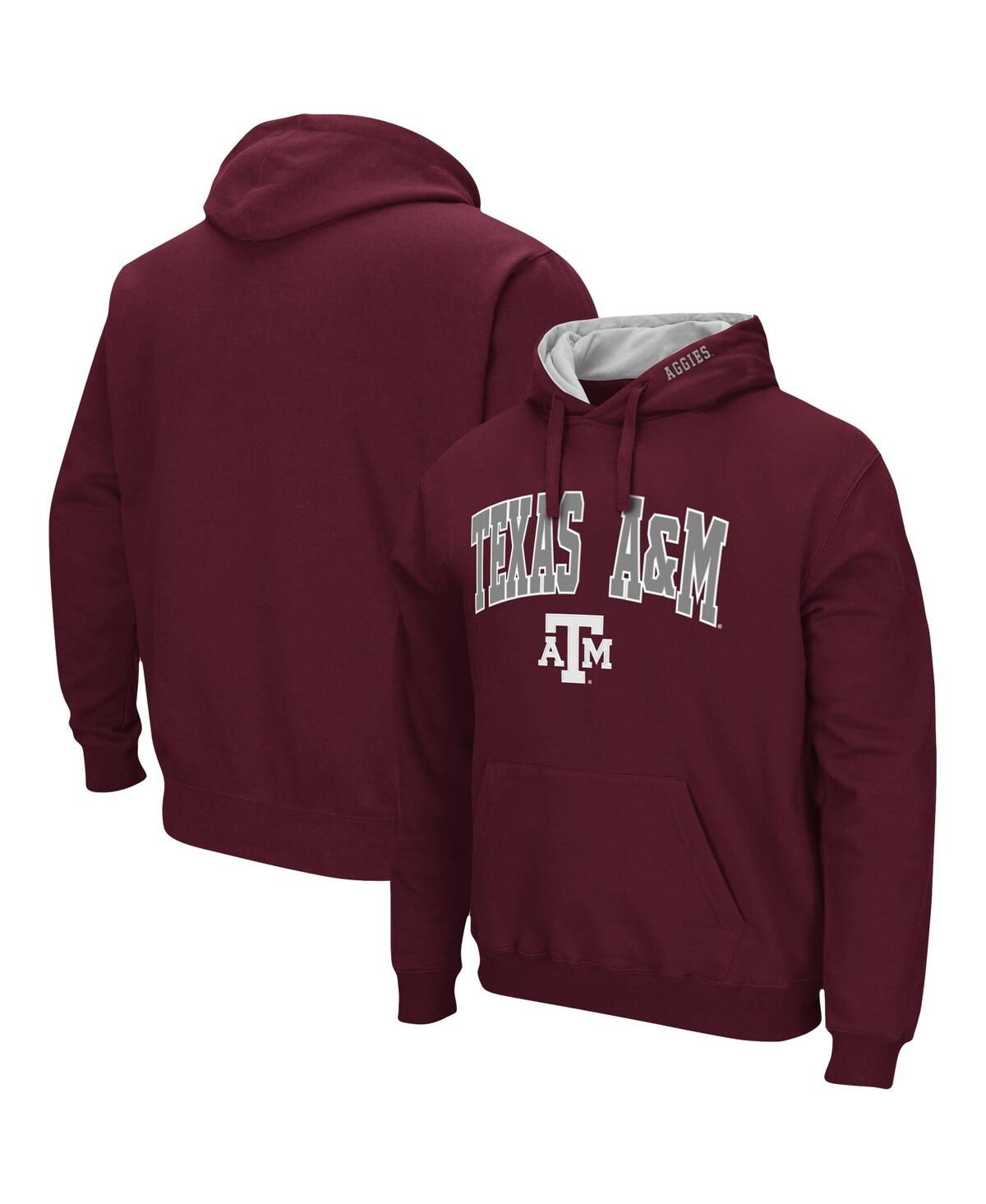 Colosseum Men's  Maroon Texas A&m Aggies Big And Tall Arch & Logo 2.0 Pullover Hoodie In Maroon