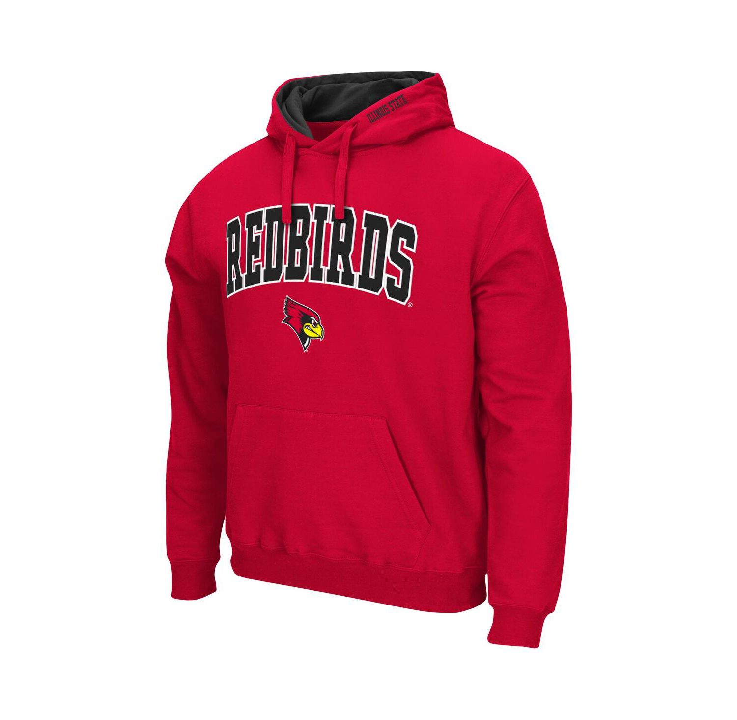 Men's Red Illinois State Redbirds Arch and Logo Pullover Hoodie