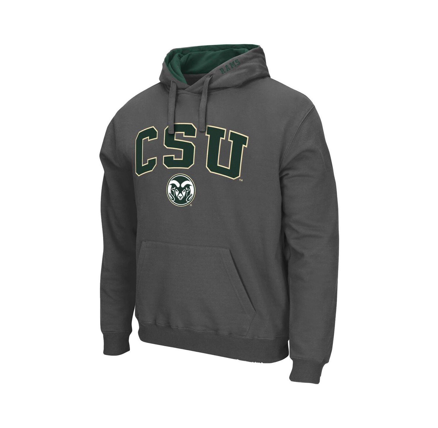Men's Colorado State Rams Arch and Logo Pullover Hoodie
