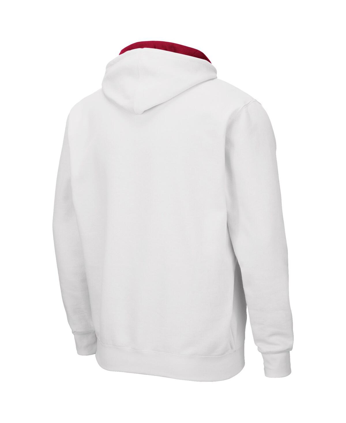 Colosseum Men's  White Stanford Cardinal Arch And Logo 3.0 Full-zip Hoodie In White