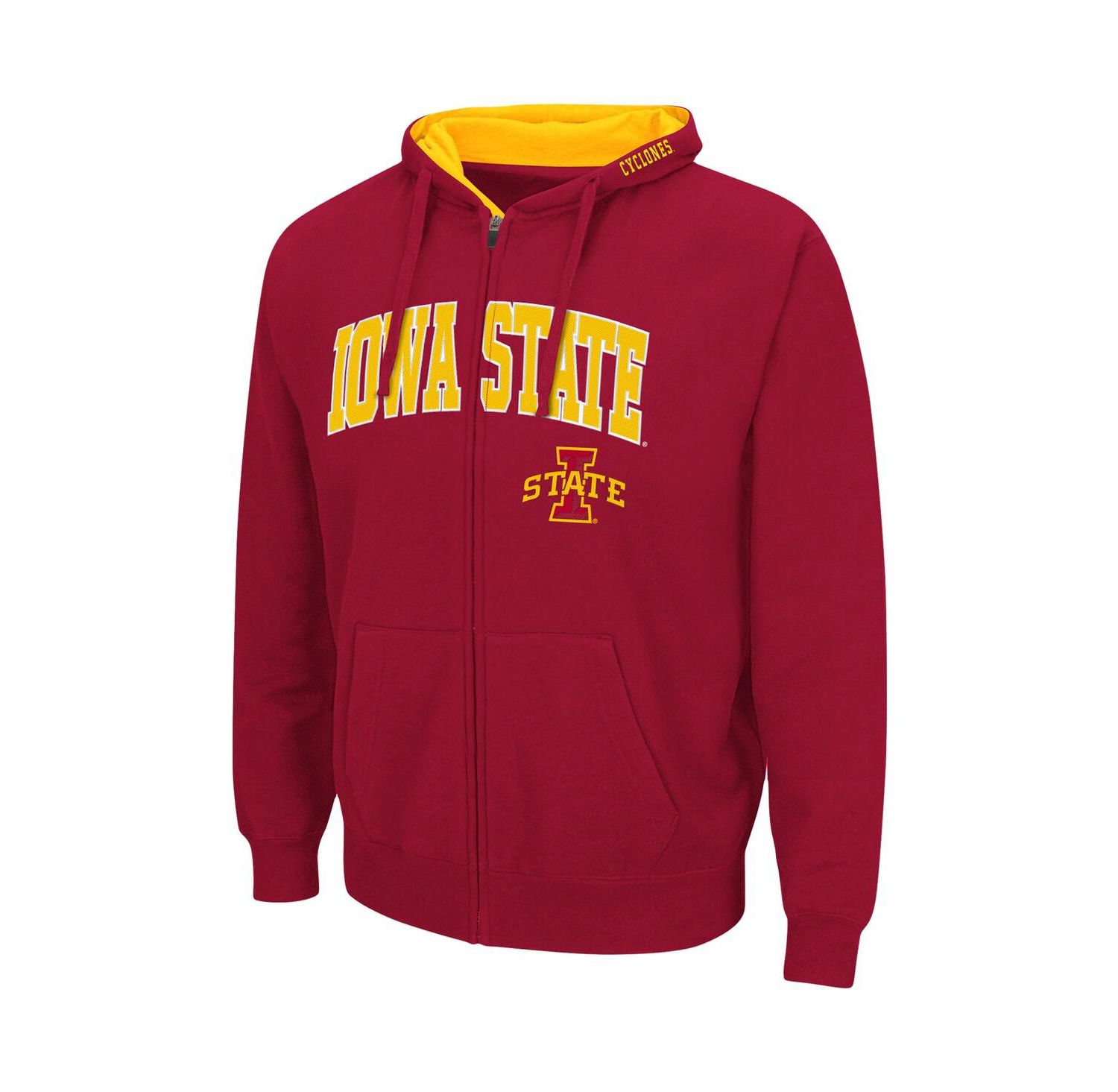 Men's Iowa State Cyclones Arch and Logo 3.0 Full-Zip Hoodie