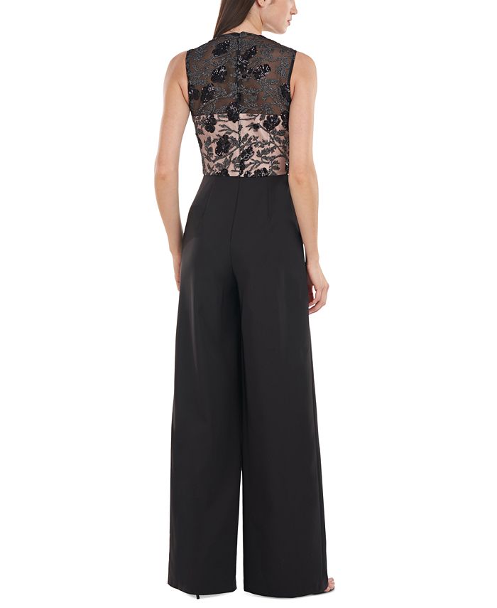JS Collections Women's Sequined Palazzo Jumpsuit - Macy's