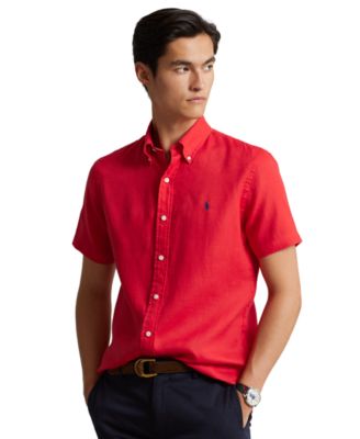 polo ralph lauren men's short sleeve button down