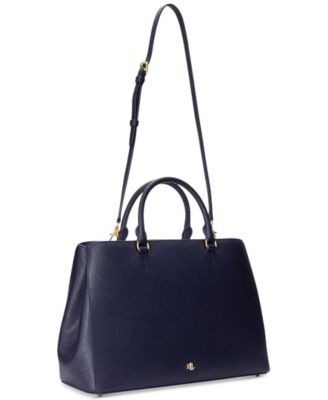 Crosshatch Leather Large Hanna Satchel