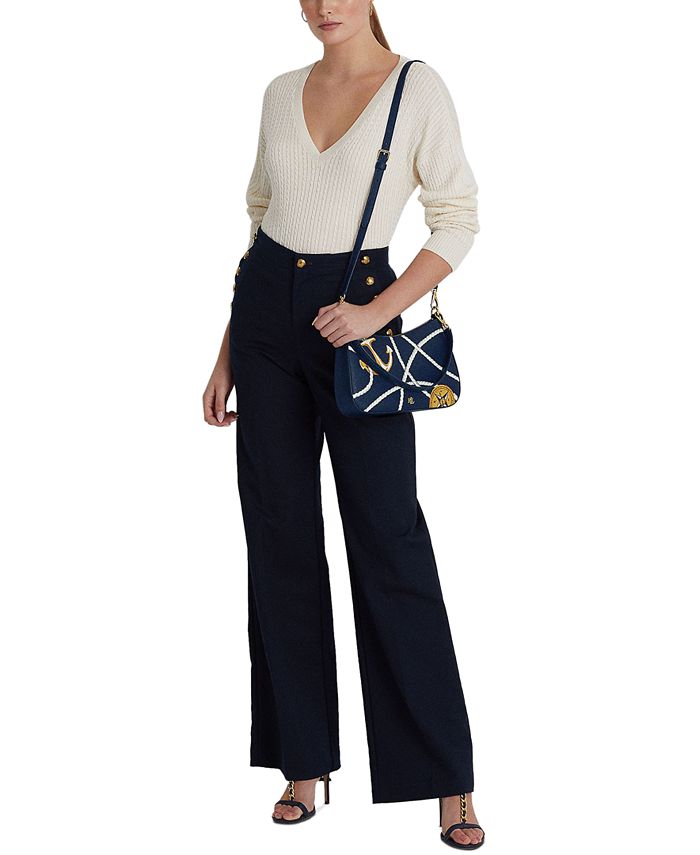 raffia leather tote