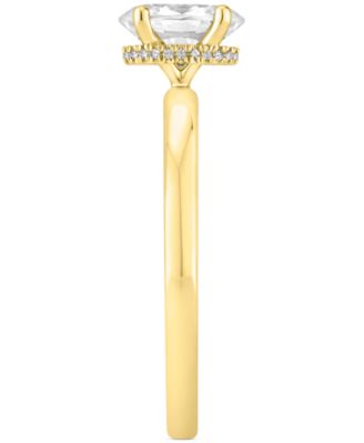 GIA Certified Diamond Oval Engagement Ring (1 ct. t.w.) in 14k Gold