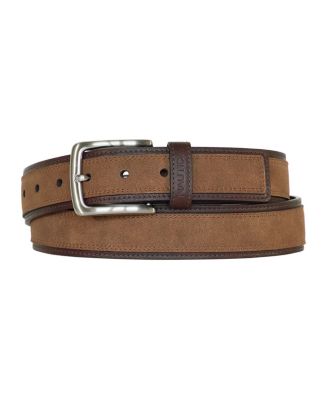 Nautica Men's Casual Leather Belt with Suede Overlay - Macy's