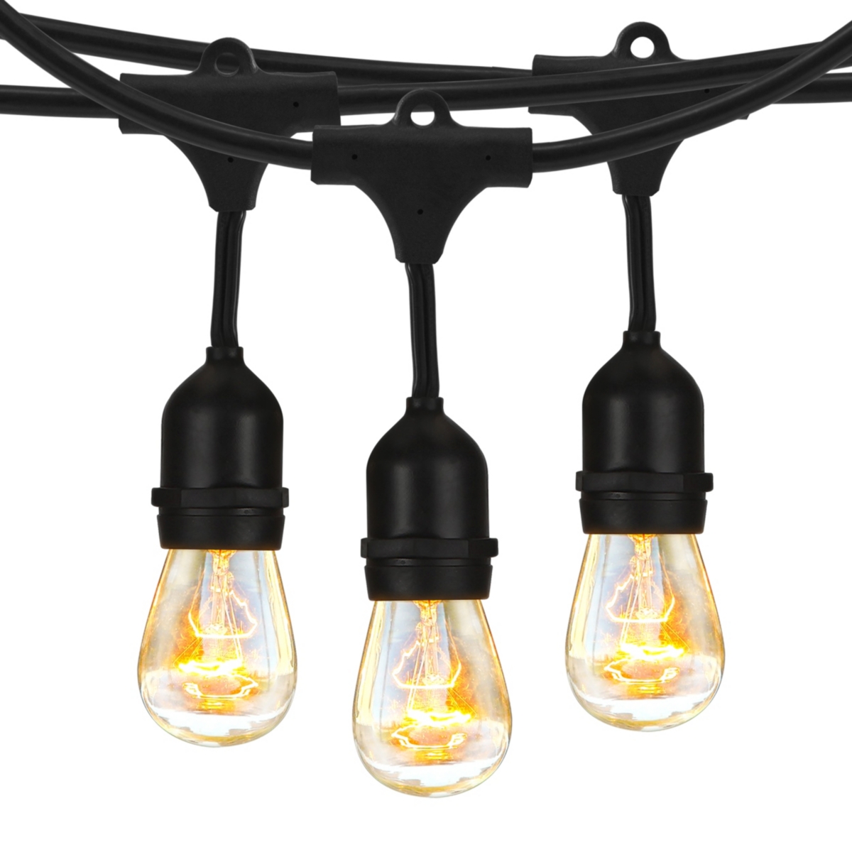 Ambience Pro 48 ft. Incandescent Indoor/Outdoor Weatherproof 11-Watt String Lights - Classic Black