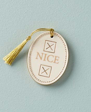 Lenox - Naughty Or Nice Ornament