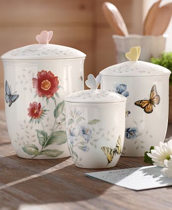 Butterfly Meadow Set/3 Canisters, Created for Macy's