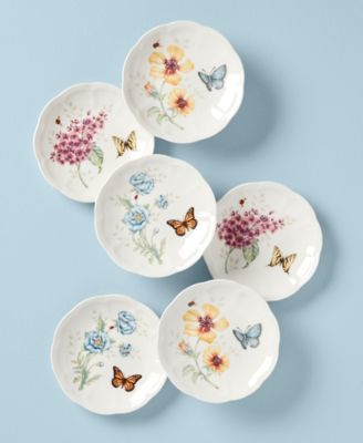 Butterfly Meadow Tidbit Party Plates, Set of 6