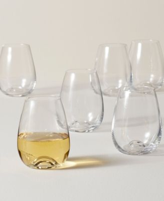 Lenox Tuscany Stemless Wine Glasses 6 Piece Value Set - Macy's