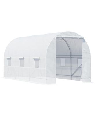 Walk-in Tunnel house, Roll Up Door, 15' x 7' x 7',