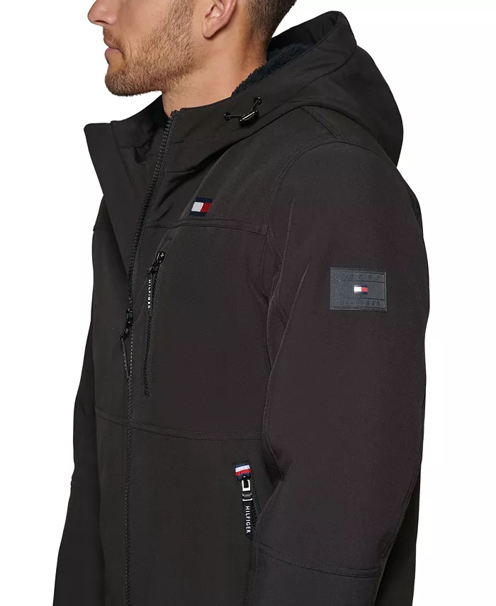Men's Sherpa-Lined Softshell Hooded Jacket - thumbnail 5