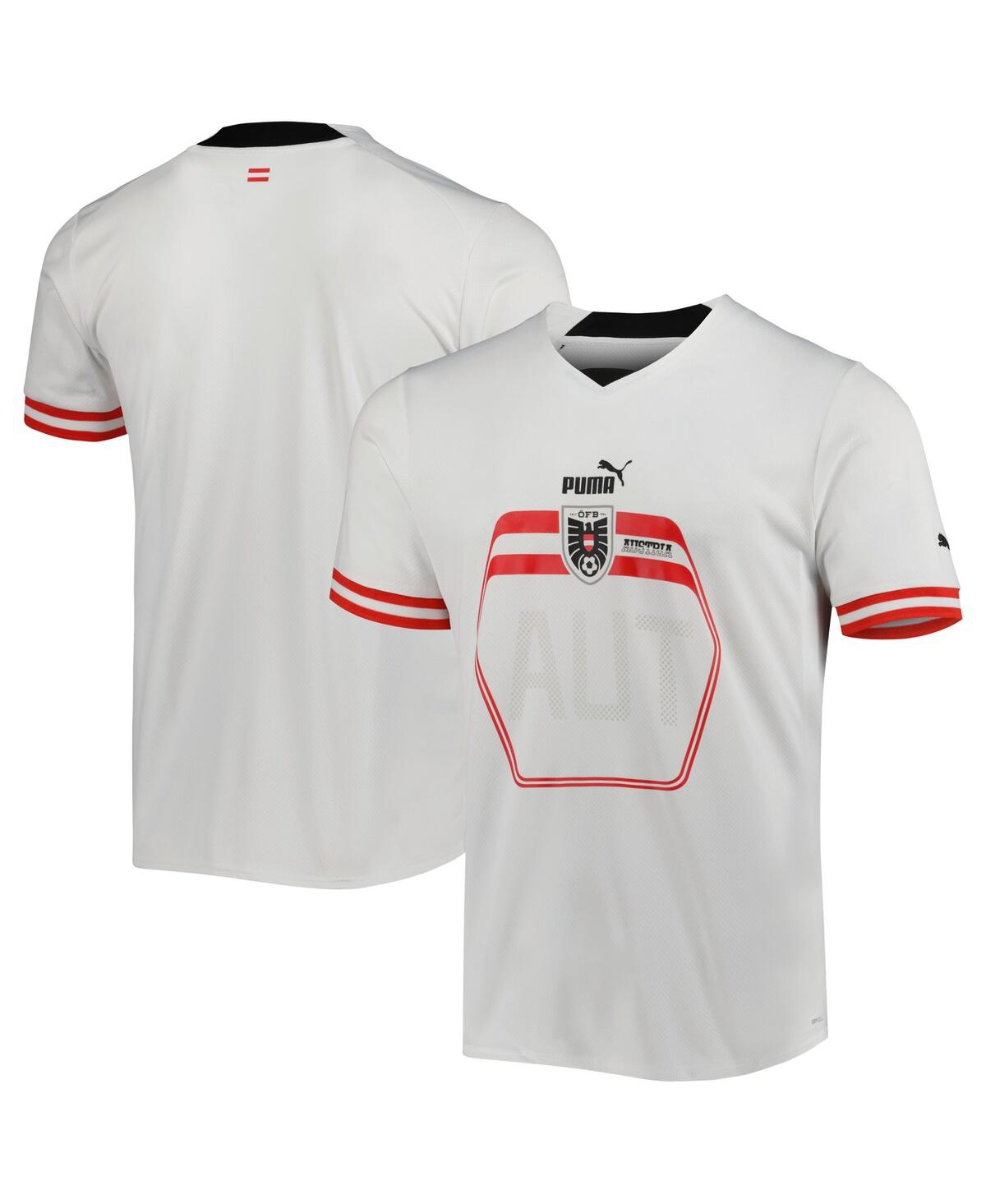 Men's PumaAustria National Team 2022/23 Away Replica Jersey - White