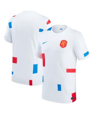 Men's White Netherlands Women's National Team 2022/23 Away Replica Blank Jersey